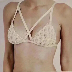 DAYDREAM NATION BEVERLY BRA- FLORAL TAN  SZ M STYLE# DNW005216